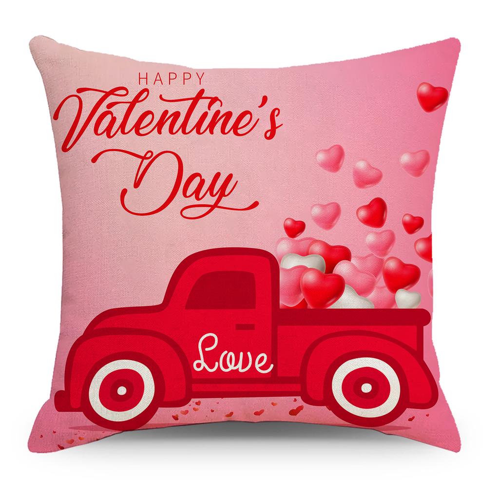 Nordic New Valentine's Day Linen Pillow Case Material Can Be Selected for Home Pillow Sleeping Pillow Cushion Cover
