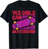 Funny Girls Skateboard Gift For Kids Cool Skateboarder Skate T-Shirt