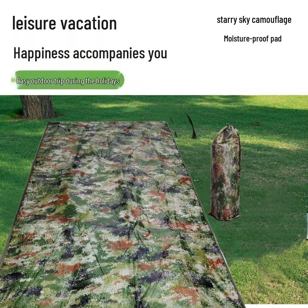 Camouflage Waterproof Outdoor Camping Mat: Moisture-Proof for Beach, Travel, Tent, and Grassland Use