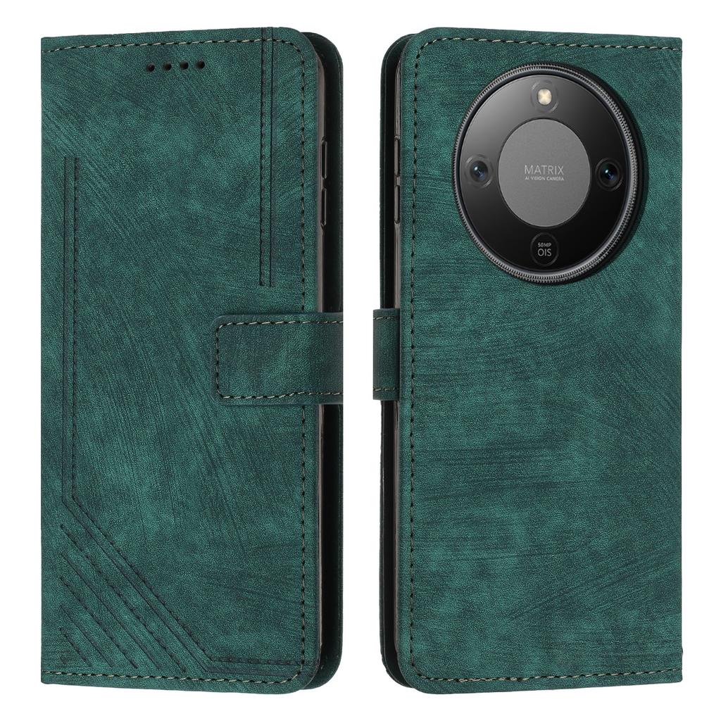 For Honor Magic8 Lite 5G/X9d 5G/X70 5G Stand Case Imprinted Lines Leather Phone Cover