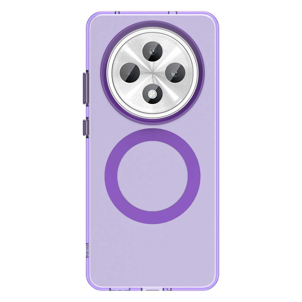 Magsafe Matte Phone Case For Oppo Reno 12F 5G/4G 12FS 5G/4G F27 Protective Case Magnetic Wireless Charging Shockproof Back Cover