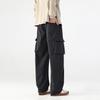 Mountain overalls boys spring and autumn new American trendy brand wide-leg pants loose straight large size casual pants
