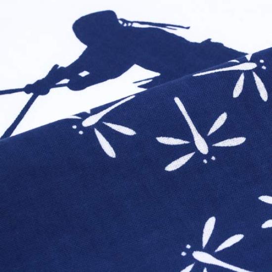 Färbung Anbo Handtuch Drei Marineblau Kendo Maske Authentisch Hergestellt in 35cm x 100cm "Ernster Kampf, Sets" Handtuch, Gefärbt, 100% Baumwolle, Tokuoka, Japan,