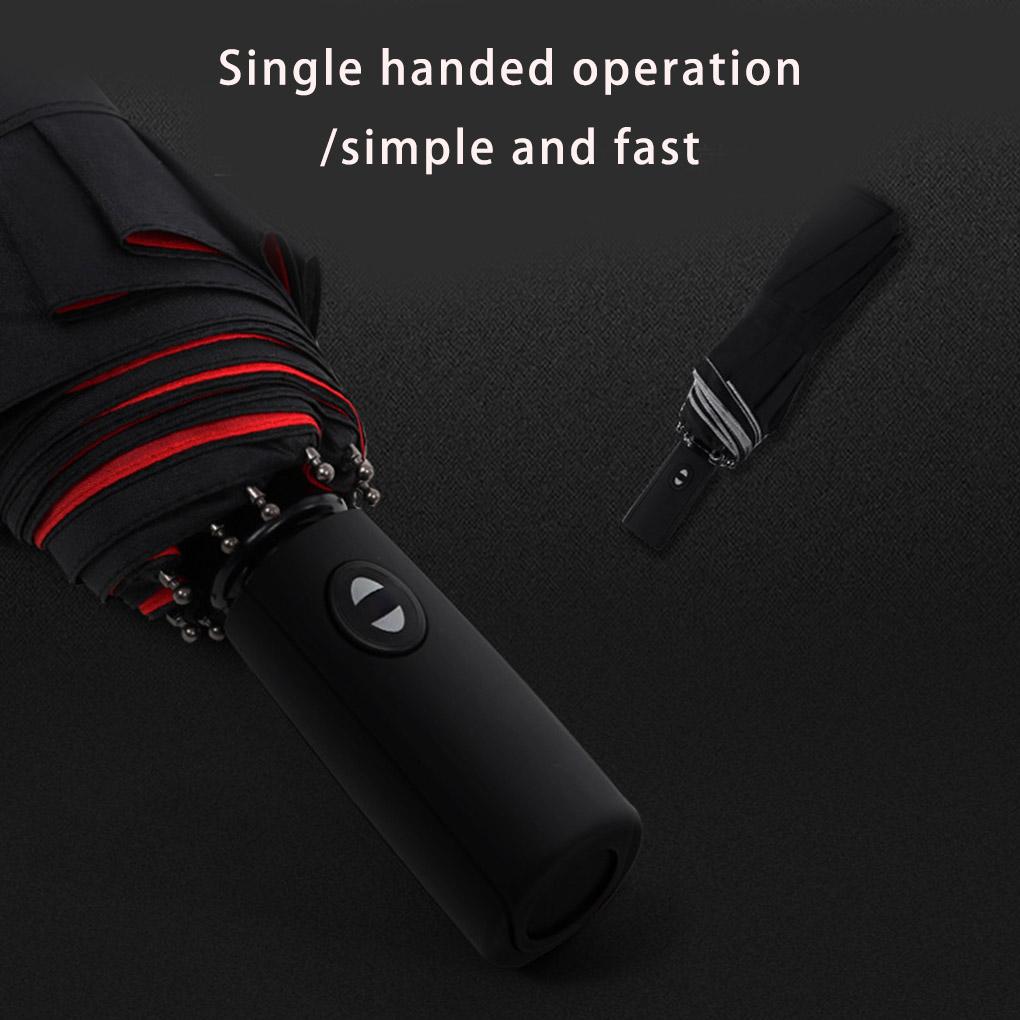 Double Layer Umbrella Folding Fully Automatic 10K Strong Luxury Male Sunshade Oversize Large Umbrellas Parasol