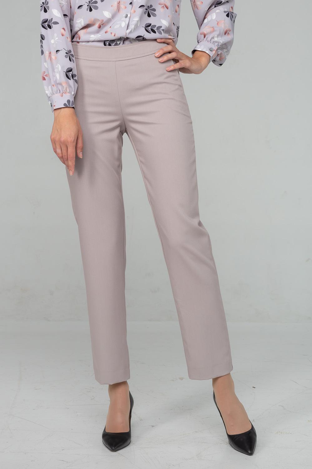 

Звужені укорочені штани із застібкою на боці 38 сірий