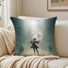 Game Philosophical NNieR AAutomata Cushion Cover Pillowcase Antidustmite Living Room Sofa Decor Cushion Room