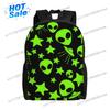 1pc Alien Pattern (Green Variant) Handbag High School Students High Street High School Back To School Gift Large Capacity Handba