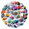 50pcs Cute Cartoon Anime Stickers Kids Toys Kawaii Poke Ball Pikachu Decals Skateboard Laptop Waterproof Sticker