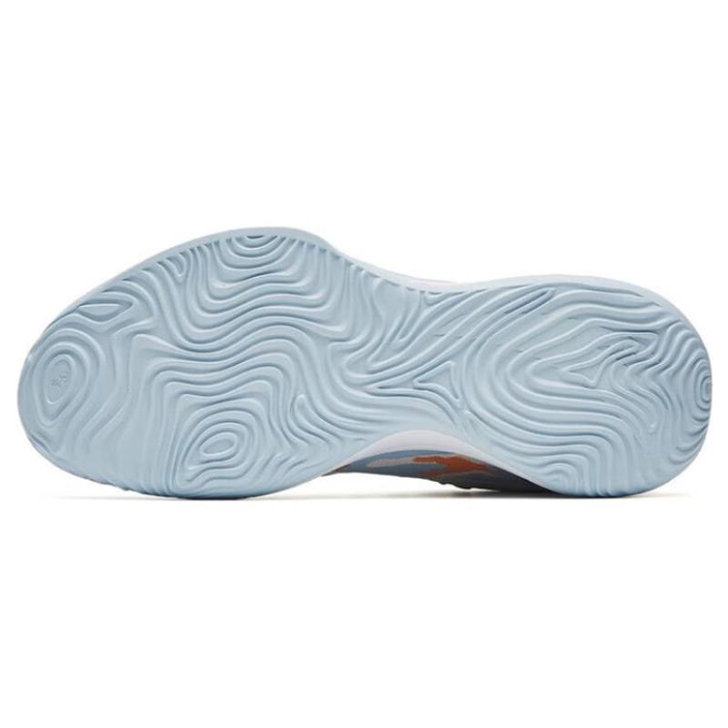 Anta Mountain 2 Cushioning Anti-Slip And Wear-Resistant Coverage Mid-Top Basketball Shoes Light Sky Blue Sneakers 112241601-4