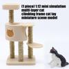 1/12 Scale Dollhouses Cats Climbing Structure Multilevel Plastic Design Perfect For Miniature Scene Builders