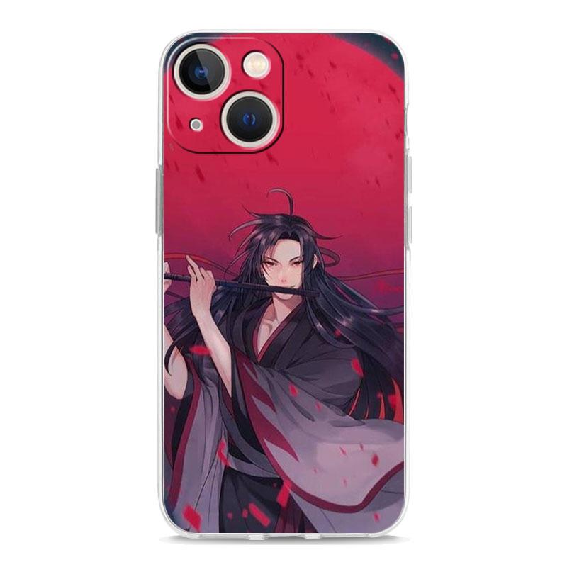 Luxus-Telefonhülle für iPhone 15 14 13 12 11 Pro Max XS X XR 7 8 Plus Soft Clear Stoßfeste Hülle Anime Mo Dao Zu Shi Wei Wuxian