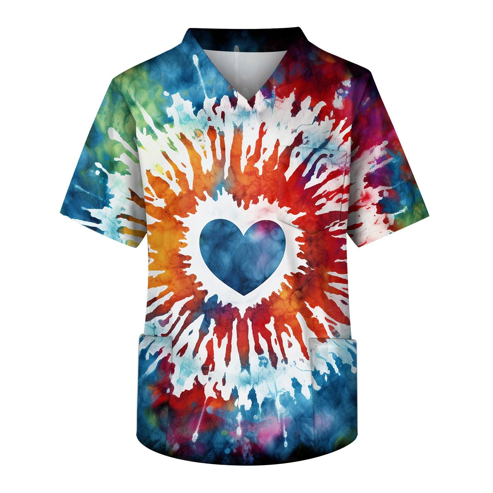 

Мужской топ с короткими рукавами и v-образным вырезом с принтом в виде сердца на груди и карманом на День святого Валентина XXXXXL