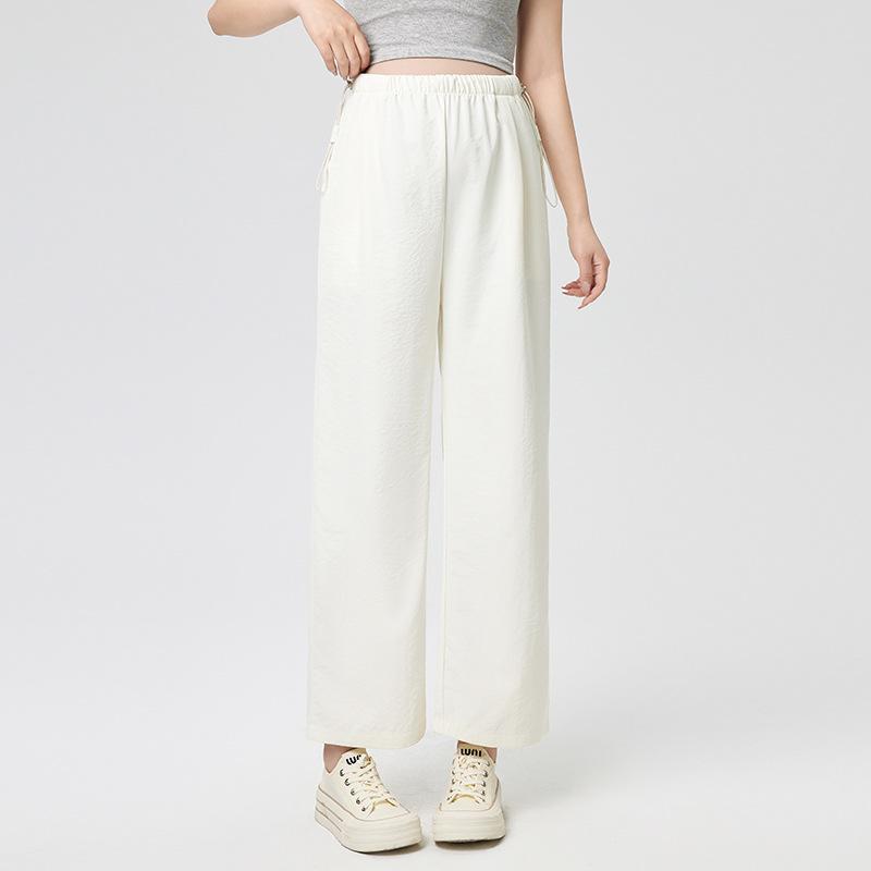 

2026 Maternity Harem Pants - Lightweight Spring/Summer Cropped Pants for Petite Pregnant Women, Belly-Friendly Fit Large абрикосовий