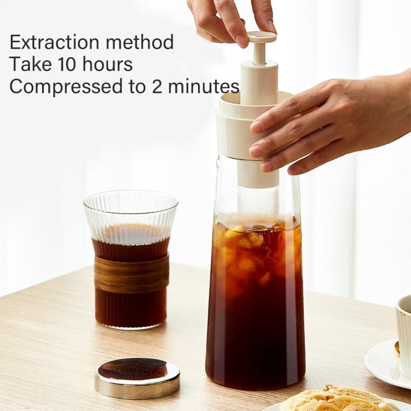 Insulated Travel Pitcher For Iced Coffee Teas Leak Proof Lid Durable Stainless Steel Outdoor Camping Hiking Accessories