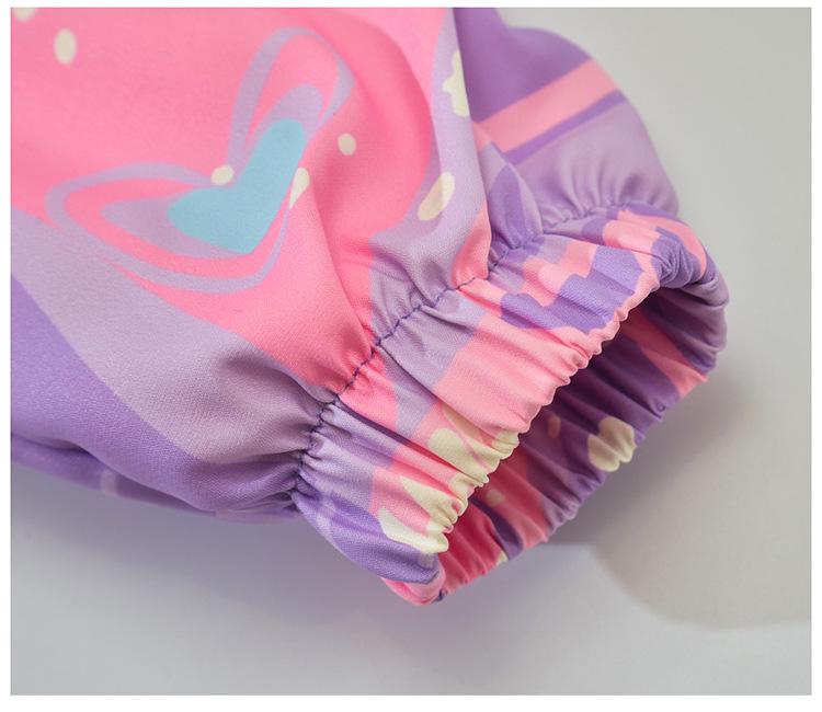 Mädchen Windjacke im koreanischen Stil mit Fleecefutter - Herbst/Frühling Outdoor-Oberteil