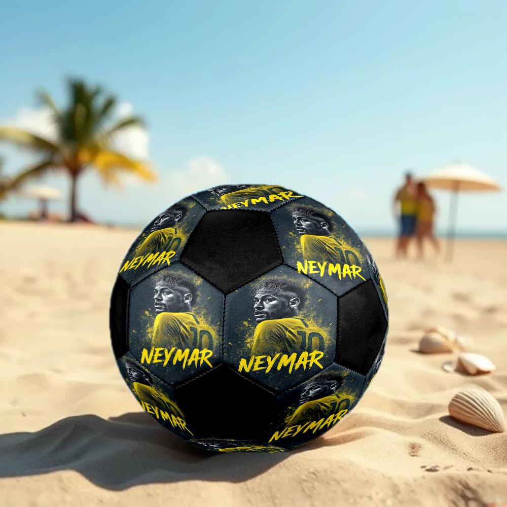 1 Stück Neymar Fußball Größe 5 Hallenfußball Mode Bunt Hinterhofspiel - Großartig für Sportfans Geschenk HE44