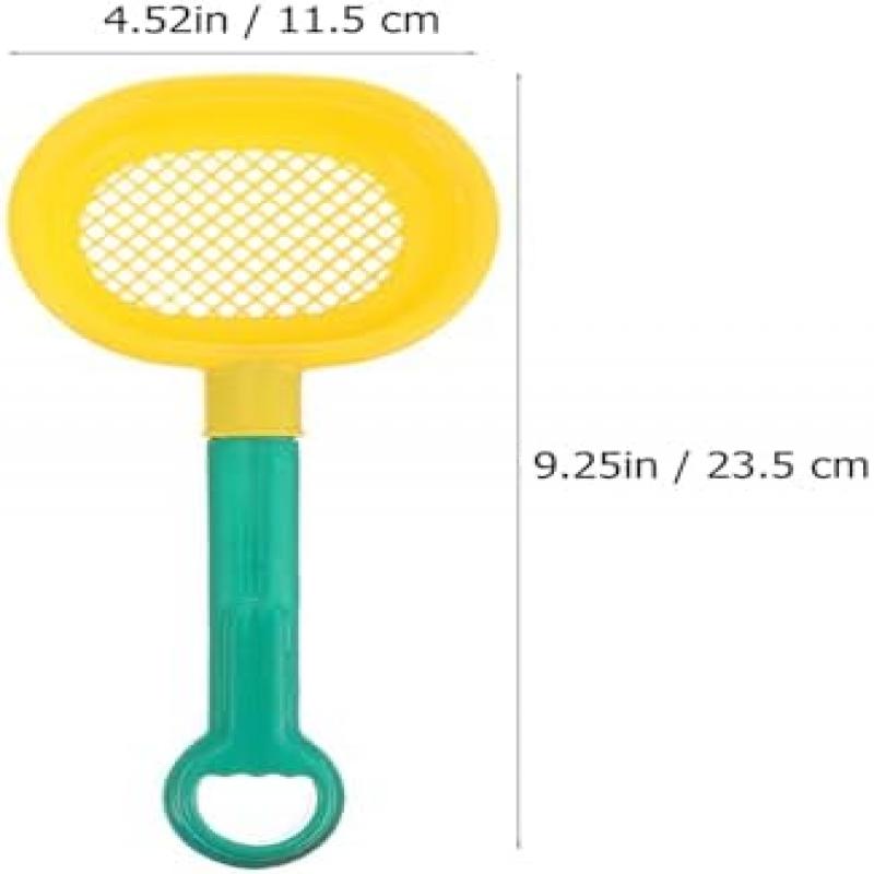 MOLUCKFU 8 Pcs Plastic Sand Shovel Toy Set for Kids, Bright Colors Outdoor Beach Sand & Snow Toys for Toddlers, Easy-Grip for Small Hands