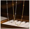 Stainless Steel Round Ball Chain Necklace,1mm Thin Link Necklace Fashion Jewelry for Women
