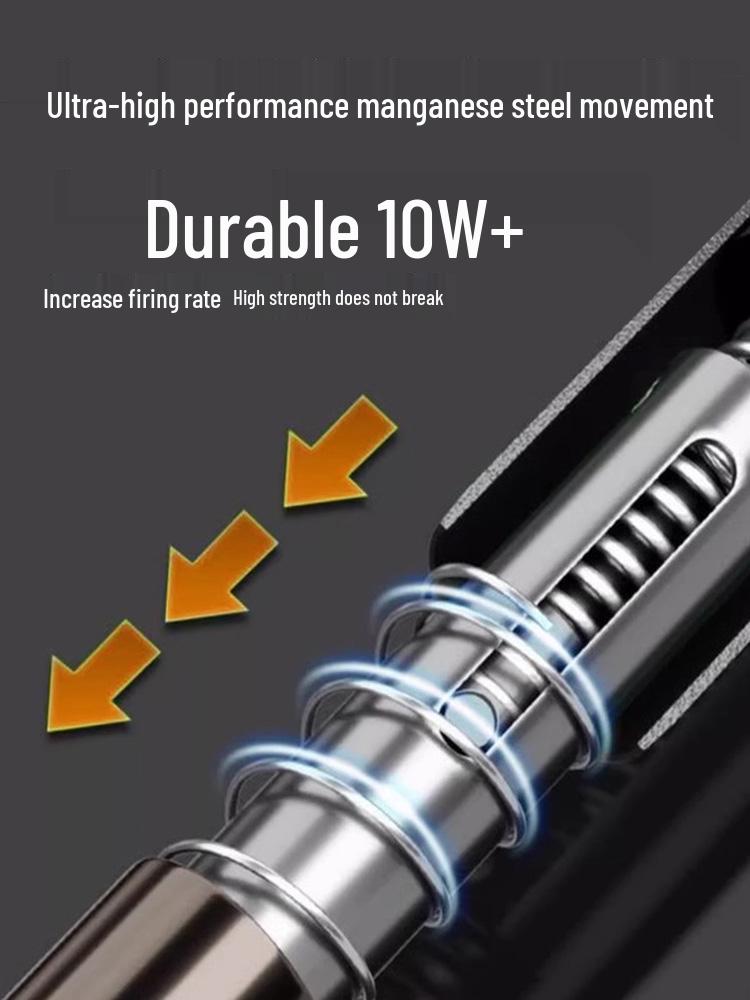 Ultra-quiet, All-steel Pneumatic Nail Gun for Industrial and Household Use, Perfect for Ceiling Applications.