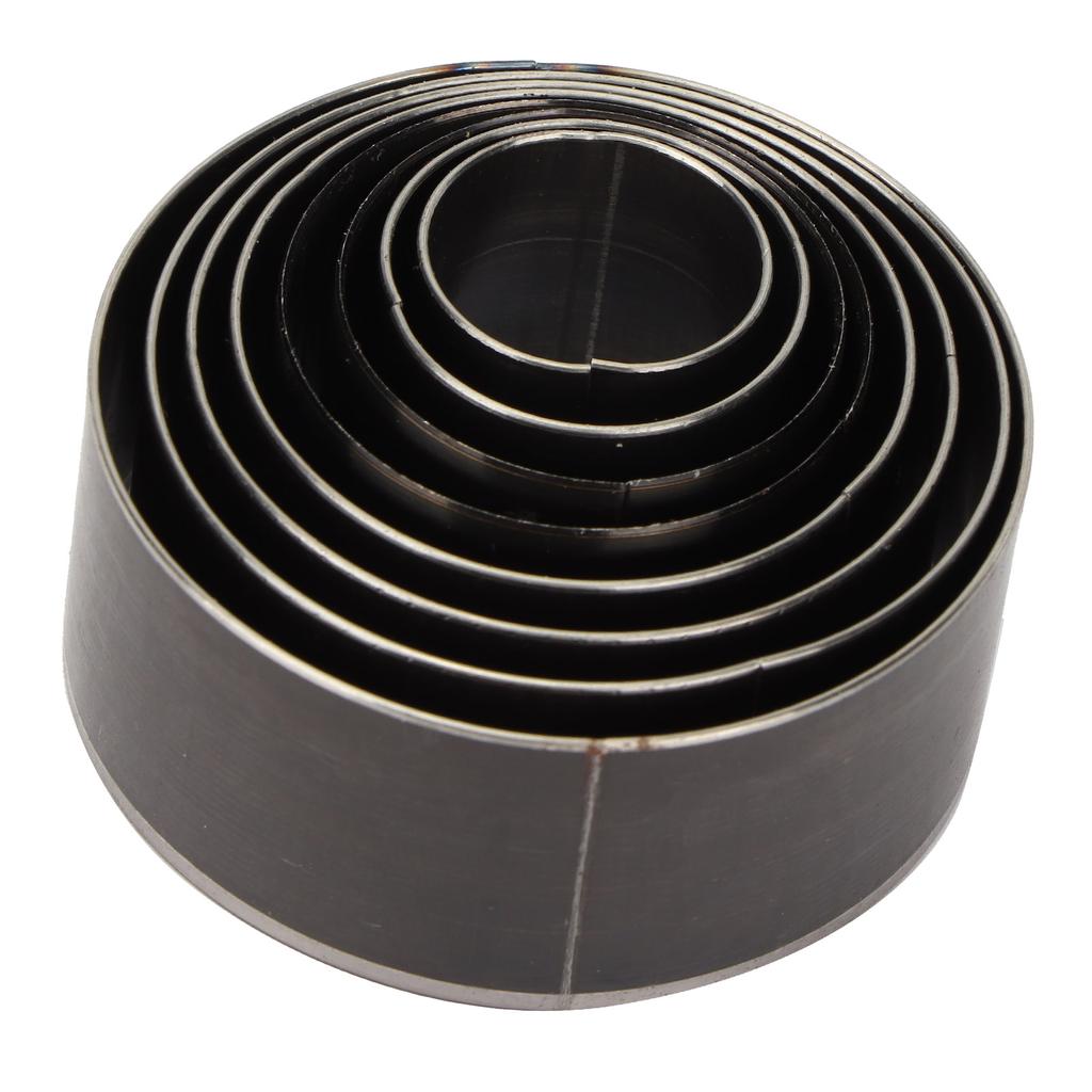 8 Stück Lederschneidform B0001 Kohlenstoffstahl Rundlochstanzform Schablone