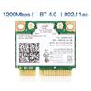 1200Mbps Dual Band 802.11AC for Intel7260 7260AC 7260HMW 2.4/5GHZ 867M Wifi Bluetooth 4.0 Mini PCIe Wireless Network Wlan Card 3
