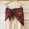 Spring and summer printed skirt women's triangle towel skirt curtain decorative belt towel stacked short skirt fart curtain new fashion