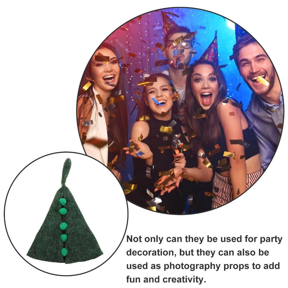 Polyester Peasecod Shape Hat Hair Decoration Pea Wizard Role Play Caps  Makeup Props