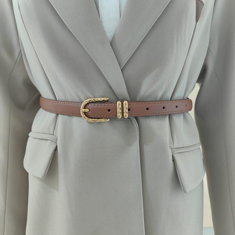 Trendy Color Solid Leather Waist Accessory For Women Casual Looks Fashion Gift