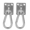 2 Set Stainless Square Heavy Duty Ceiling Wall Mounted Hook For Yoga Swings Hammocks Hardware