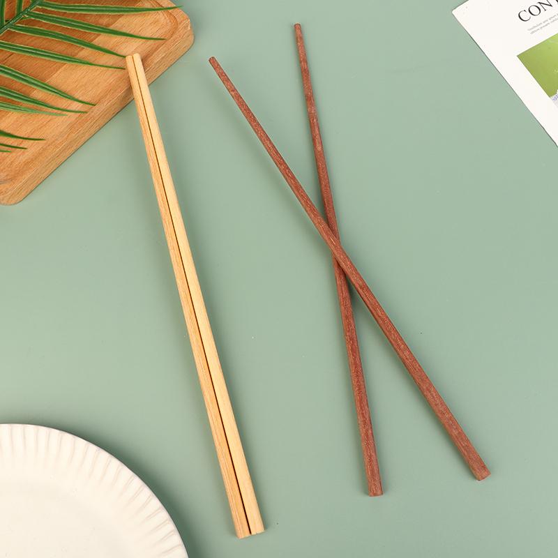 1Pair 2Colors 32Cm Long Size Deep Fry Noodle Chopsticks Food Sticks Chinese Style Lengthen Hot Pot Wooden Cooking Chopsticks