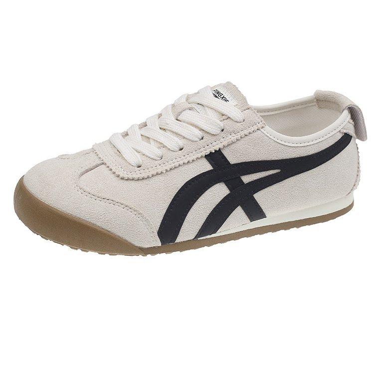 Soft leather version~ versatile German training shoes for women's spring 2025 new sports and leisure ballet retro soft-soled Forrest Gump shoes