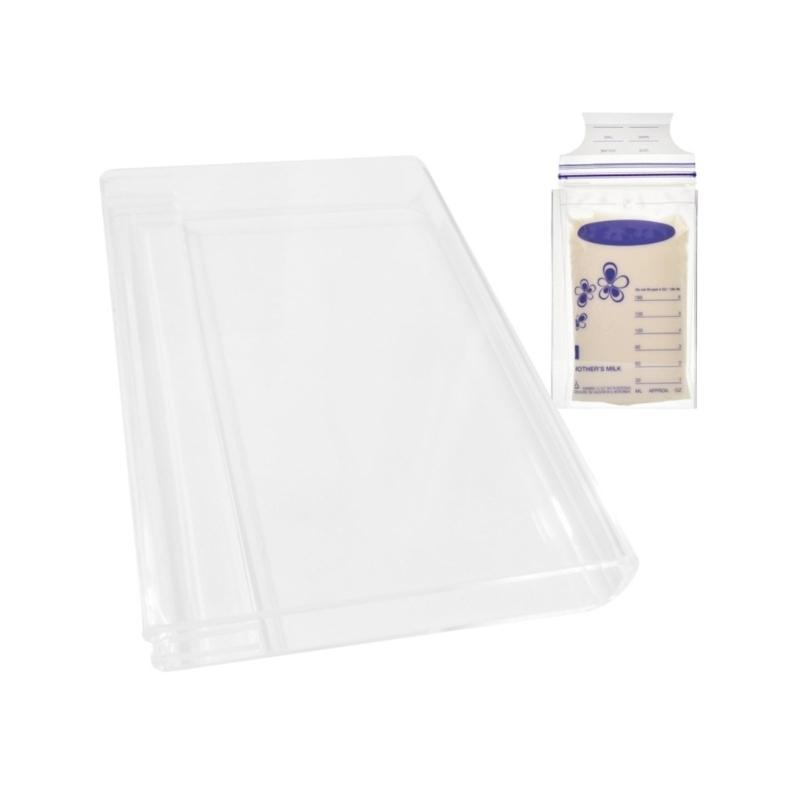Breast Milk Storage Organization Stand Holder Space Saving Flat Breastmilk Freezer Organizer For 3 6 Oz Storage Bags