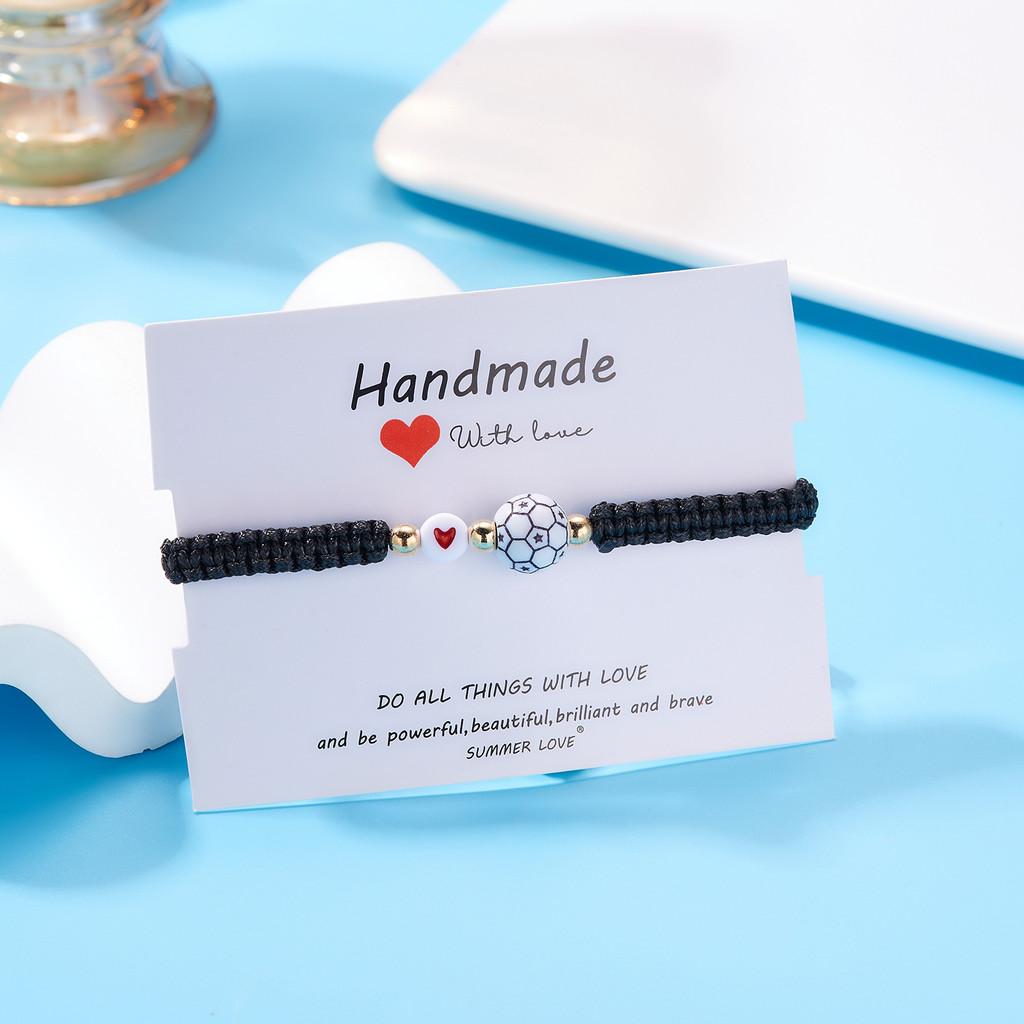 

Браслет-шарм с волейбольным мячом с регулируемым дизайном для любителей спорта Soccer