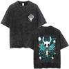 100% Cotton Washed Summer T Shirt Comfortable Fabric Hip Hop Style Streetwear Suitable Casual Urban Style Casual Outfits