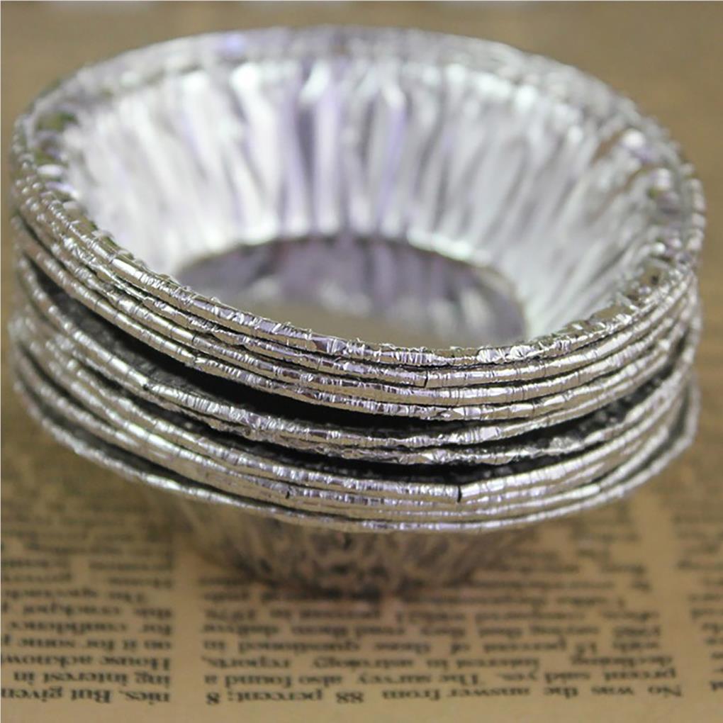 250 Pieces Cupcake Cup Molds Aluminum Foil Disposable Egg Tart Mold DIY Craft Multipurpose Light-weight Muffin Moulds Shop