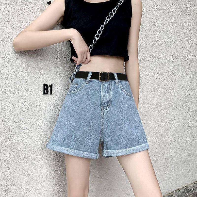 High-Waisted Denim A-Line White Shorts for Women - Summer 2024 Trend