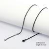 60pcs 1.5mm-4mm Width 40-60cm Length Stainless Steel Necklace Chain Pendant Hang Charms Women Jewelry Making DIY Accessories