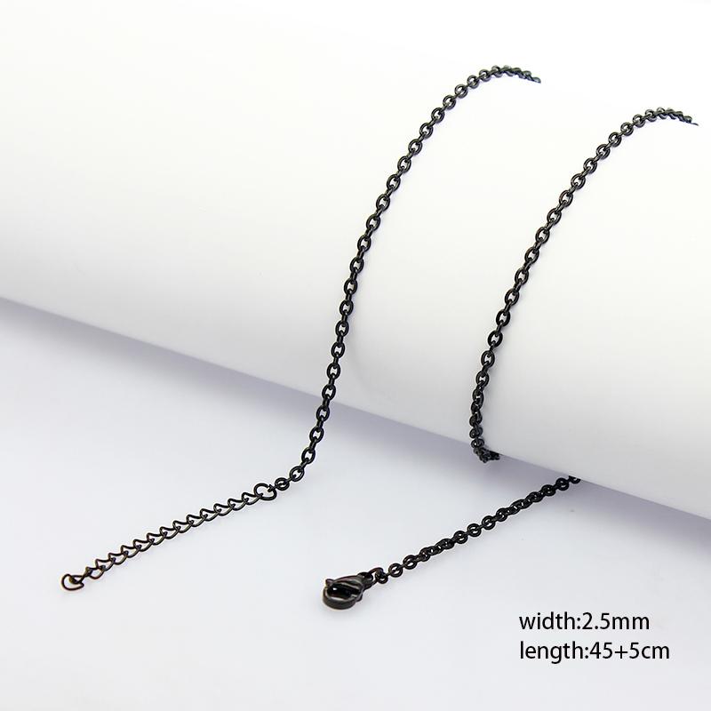 60pcs 1.5mm-4mm Width 40-60cm Length Stainless Steel Necklace Chain Pendant Hang Charms Women Jewelry Making DIY Accessories