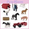 Bauernhofleben Tierfiguren Set PVC Bauernhof Szene Modell Für Kinderspiel und Sammlung