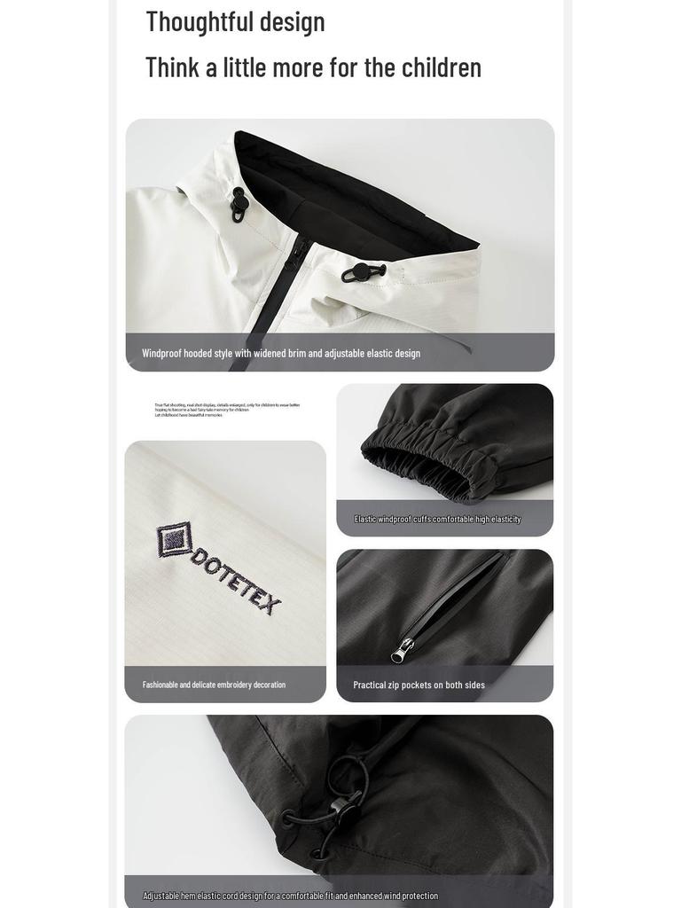 Autumn 2025 Boys' Fairy Tale Windbreaker: Waterproof, Windproof Outdoor Jacket for Kids