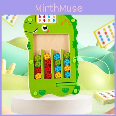 Tabuleiro de Jogo de Caminhada de Dinossauro Verde de Madeira Brinquedo Quebra-Cabeça Infantil Para Crianças Pequenas Aprendizagem Precoce E Coordenação Olho-Mão