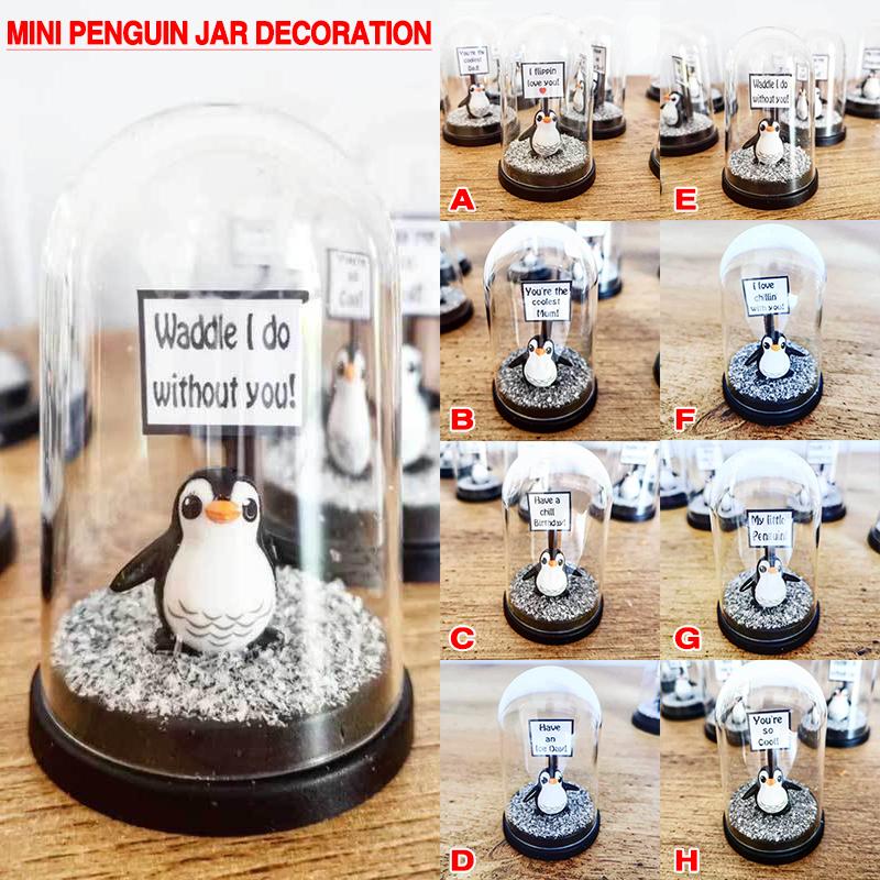 

Kali Mini Penguin Jar Пингвин в стеклянном куполе, настольный орнамент, украшение для дома