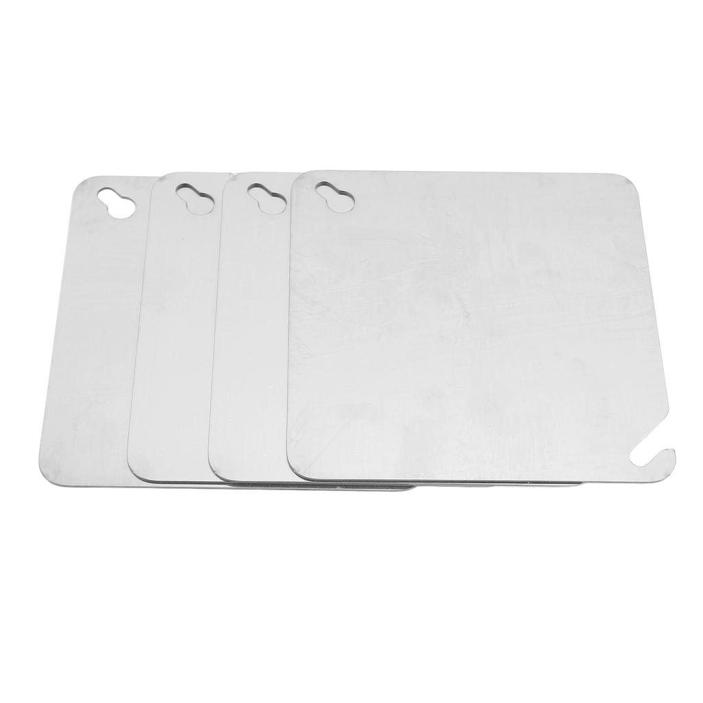 4PCS Metal Electrical Box Cover Plates 4 Inch Galvanized Iron Electric Junction Box Panel Cover for