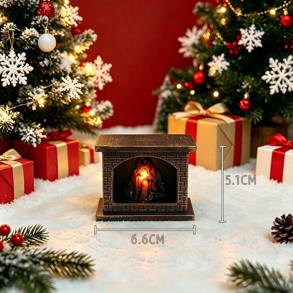 Creative Design Fireplace Lights Glowing Light Simulation Fireplace  Home Decoration