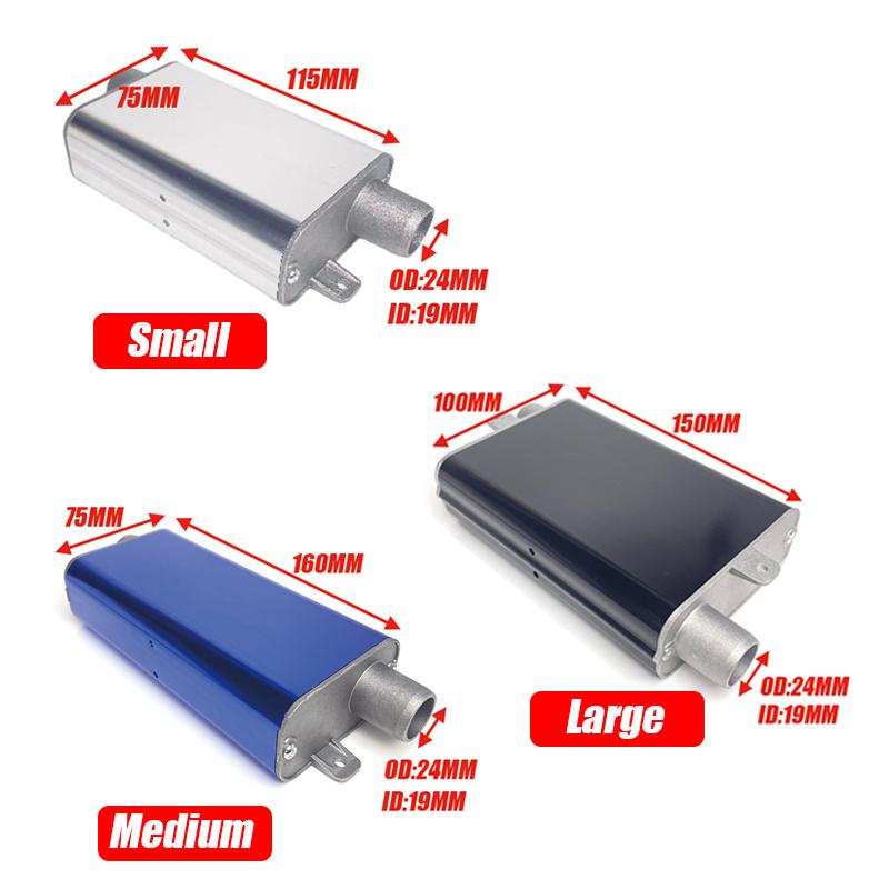5 Type Silencer & 60cm Air Diesel Parking Heater Stainless Steel Exhaust Pipe Tube Gas Vent Hose For Car Truck Silver