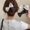 Elegant Dot Bow Hair Clips for Girls Satin Twist Hairpins Hairgrip Korea Back of Headwear Barrettes Women Hair Accessories