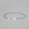 14K Gold-Filled Ciel Natural Aquamarine Mother-of-Pearl Fish Bracelet W