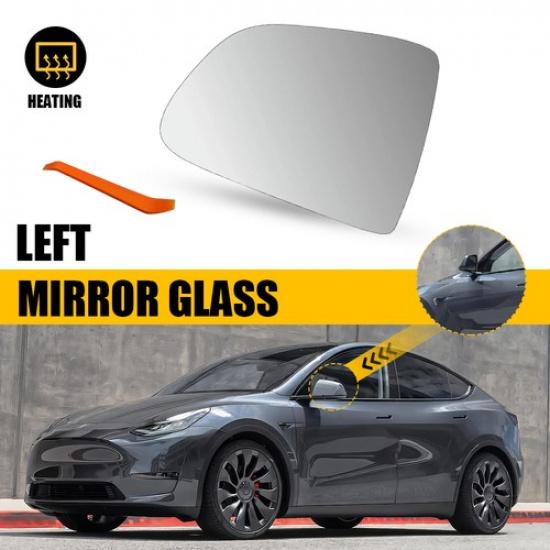 Left Side Heated Mirror Glass w/Backing For Tesla Model Y -2025 160985302A