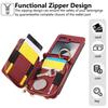 Crossbody Zipper Cards Solt Wallet Leather Case For Samsung Galaxy Z Flip 7 7FE 6 5 4 3 Long Lanyard Bag Grid Ring Holder Cover