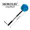 Long-Handled Bath Brush Non-Slip Grip Foldable Body for Shower Routines